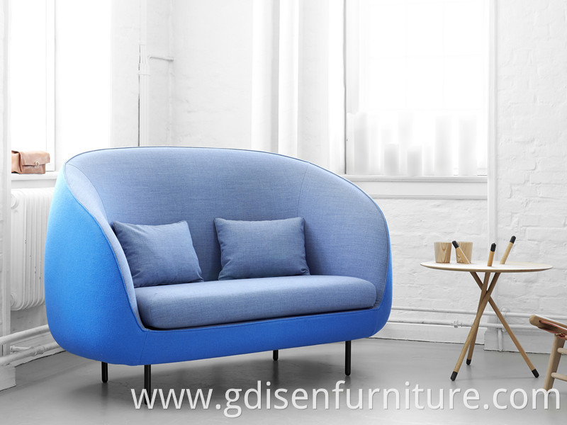 Modern Design Wood Frame and Powder Coated Leg Haiku 2-Seater Sofa living room sofas for Living Room Furniture